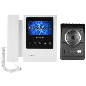 HD video doorbell with camera and 4.3 inch screen.